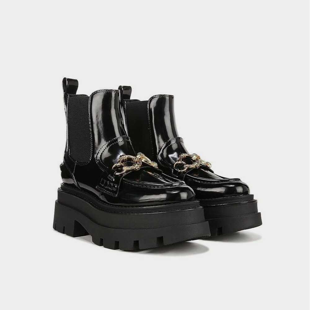 Circus by Sam Edelman Womens 8 M Black Brooks Platform Boots DISPLAY RI4